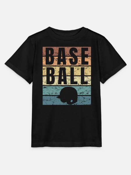 American Baseball - Stanley/Stella Kinder T-Shirt MINI CREATOR - Schwarz