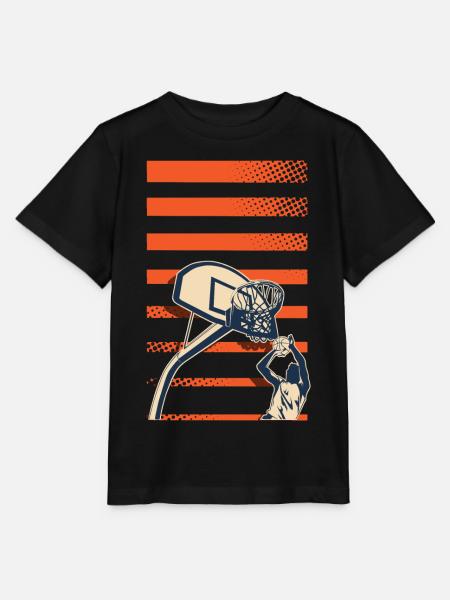 Basketball Basketballer - Stanley/Stella Kinder T-Shirt MINI CREATOR - Schwarz