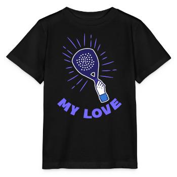 Déclaration de raquette Padel Serve Déclaration Sport - T-shirt bio MINI CREATOR Stanley/Stella Enfant - noir - Devant - Mikhail (115cm)