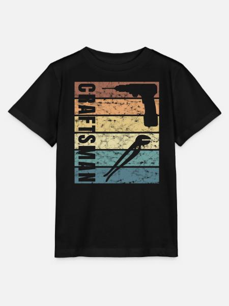 Handwerker Leidenschaft Crunge Effekt - Stanley/Stella Kinder T-Shirt MINI CREATOR - Schwarz