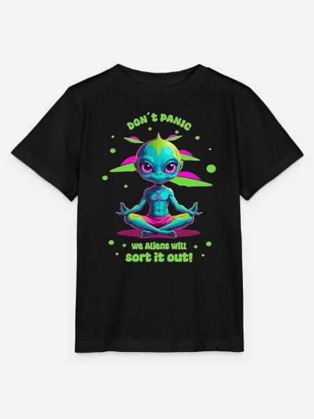 Alien Regelt das ! - Stanley/Stella Kinder T-Shirt MINI CREATOR - Schwarz