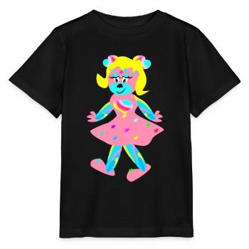 Regenbogentriene - Phantasie - Tierchen - Stanley/Stella Kinder T-Shirt MINI CREATOR  - Schwarz - Vorne - Mikhail (115cm)
