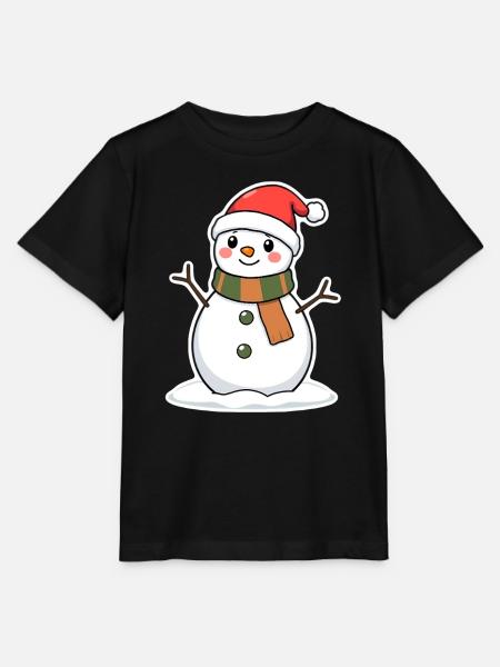 Schneemann - Stanley/Stella Kinder T-Shirt MINI CREATOR - Schwarz