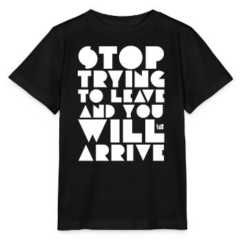 Citation de Lao Tseu - T-shirt bio MINI CREATOR Stanley/Stella Enfant - noir - Devant - Mikhail (115cm)