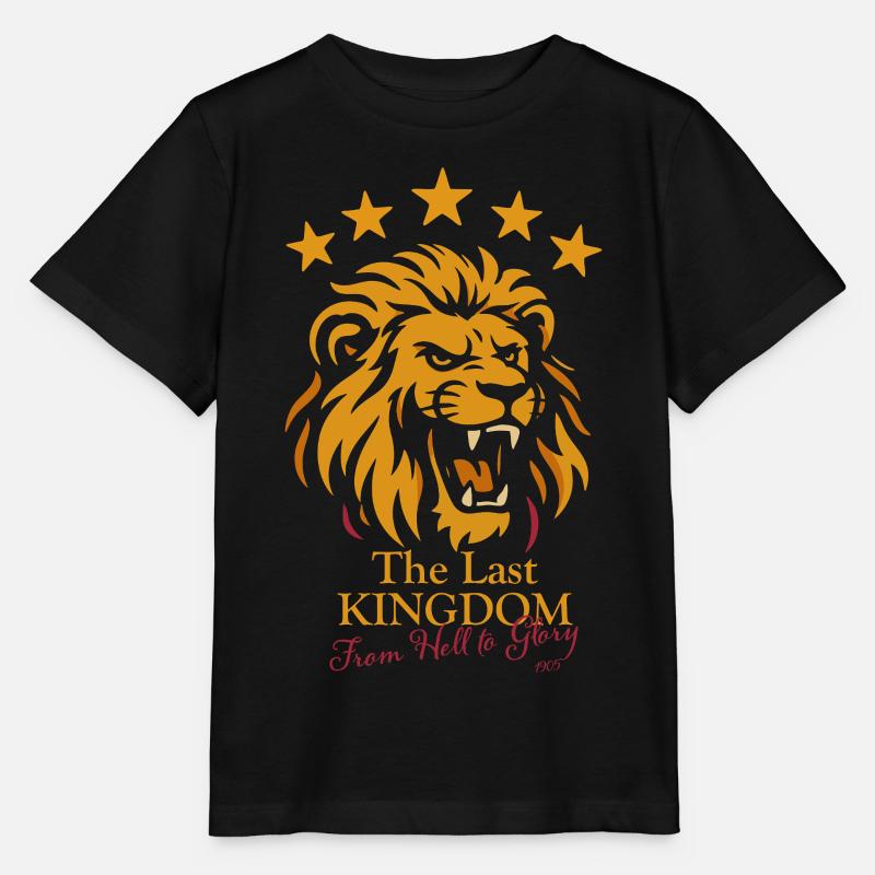 Le Lion du Dernier Royaume de l’Enfer à la Gloire - T-shirt bio MINI CREATOR Stanley/Stella Enfant - noir