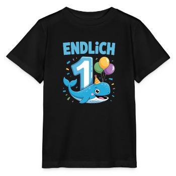 My 1st birthday - Stanley/Stella MINI CREATOR Kids’ T-Shirt - black - Front - Mikhail (115cm)