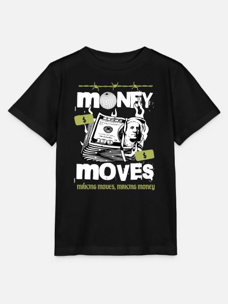 Geld in Bewegung - Stanley/Stella Kinder T-Shirt MINI CREATOR - Schwarz