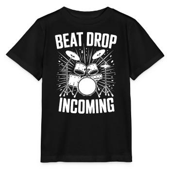 Schlagzeug Beat Drop Incoming Drumset Drums - Stanley/Stella MINI CREATOR Kids’ T-Shirt - black - Front - Mikhail (115cm)