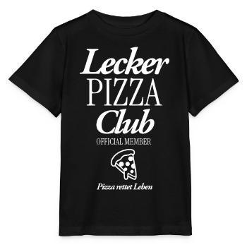 Lecker Pizza CLub - Stanley/Stella Kinder T-Shirt MINI CREATOR  - Schwarz - Vorne - Mikhail (115cm)