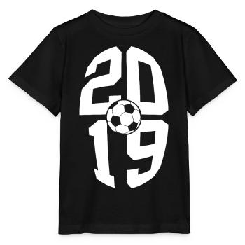7 JAHRE JAHRGANG 2019 FUßBALL 7. GEBURTSTAG - Stanley/Stella Kinder T-Shirt MINI CREATOR  - Schwarz - Vorne - Mikhail (115cm)