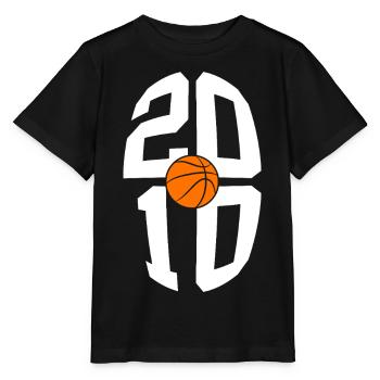 JAHRGANG 2010 BASKETBALL 16. GEBURTSTAG - Stanley/Stella Kinder T-Shirt MINI CREATOR  - Schwarz - Vorne - Mikhail (115cm)