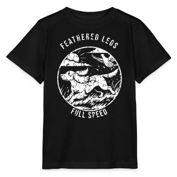 English Springer Spaniel - Feathered Legs Full Spe - Stanley/Stella Kinder T-Shirt MINI CREATOR  - Schwarz - Vorne - Mikhail (115cm)