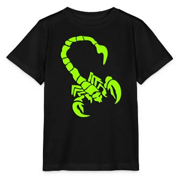 skorpion_01_3d - Stanley/Stella MINI CREATOR Kids’ T-Shirt - black - Front - Mikhail (115cm)