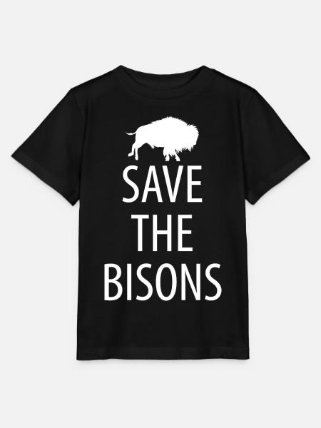 Bison Wisent - Stanley/Stella Kinder T-Shirt MINI CREATOR  - Schwarz