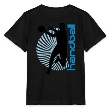 Spiral Handballer - T-shirt bio MINI CREATOR Stanley/Stella Enfant - noir - Devant - Mikhail (115cm)