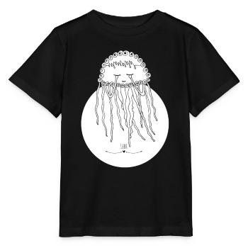 Quallen die durchsichtigen Herrscher des Meeres - Stanley/Stella Kinder T-Shirt MINI CREATOR  - Schwarz - Vorne - Mikhail (115cm)