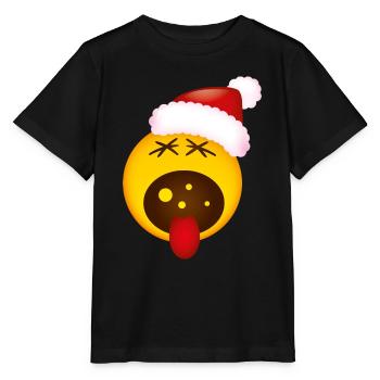 Smiley Christmas Scream - T-shirt bio MINI CREATOR Stanley/Stella Enfant - noir - Devant - Mikhail (115cm)