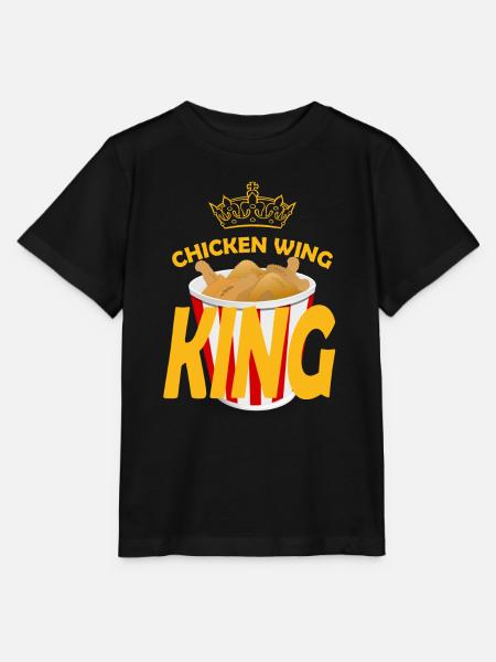 Chicken Wing King - Stanley/Stella Kinder T-Shirt MINI CREATOR  - Schwarz