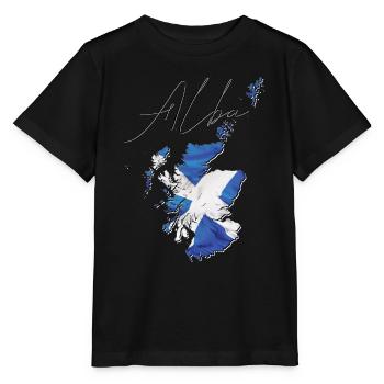 Drapeau de l’Écosse en Écosse Carte SC - T-shirt bio MINI CREATOR Stanley/Stella Enfant - noir - Devant - Mikhail (115cm)