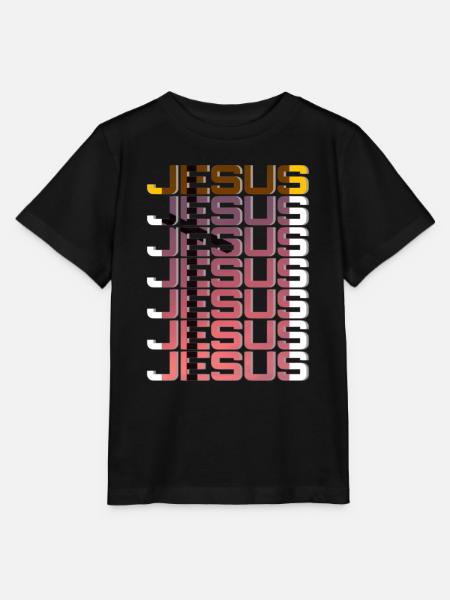 Jesus - Stanley/Stella Kinder T-Shirt MINI CREATOR  - Schwarz