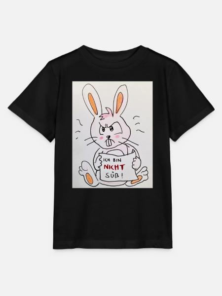 grumpy rabbit - Stanley/Stella Kinder T-Shirt MINI CREATOR  - Schwarz