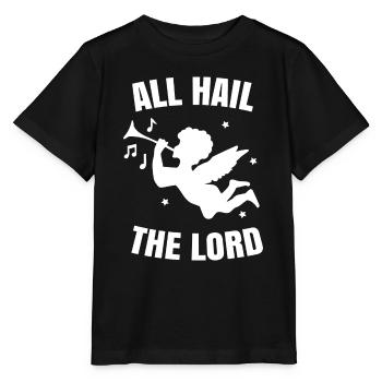 All hail the lord. cherub angel - Stanley/Stella MINI CREATOR Kids’ T-Shirt - black - Front - Mikhail (115cm)