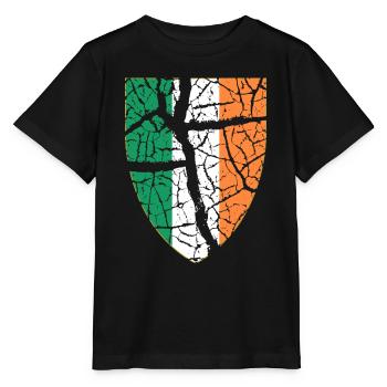 Irland Wappen - Stanley/Stella Kinder T-Shirt MINI CREATOR  - Schwarz - Vorne - Mikhail (115cm)