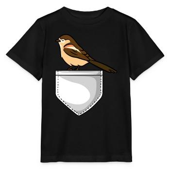 Vogelbeobachtung Vogelfreund Singvogel Ornithologe - Stanley/Stella Kinder T-Shirt MINI CREATOR  - Schwarz - Vorne - Mikhail (115cm)