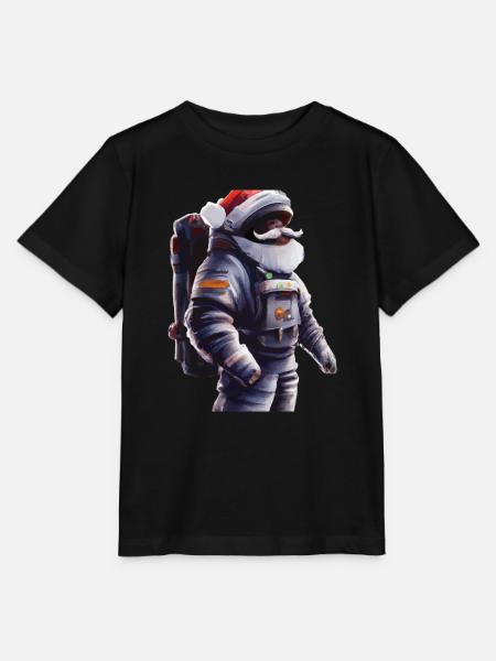 Weihnachtsmann im Raumanzug Geschenkidee - Stanley/Stella Kinder T-Shirt MINI CREATOR - Schwarz