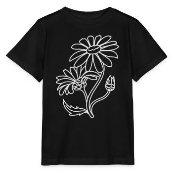 Simple daisyes - Stanley/Stella MINI CREATOR Kids’ T-Shirt - black - Front - Mikhail (115cm)