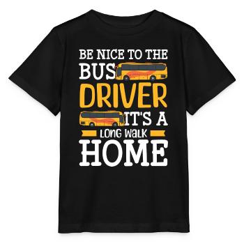 Fahrer Busfahrerin Reisebus - Stanley/Stella Kinder T-Shirt MINI CREATOR  - Schwarz - Vorne - Mikhail (115cm)