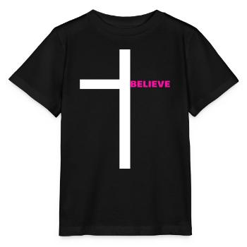 Croire - T-shirt bio MINI CREATOR Stanley/Stella Enfant - noir - Devant - Mikhail (115cm)