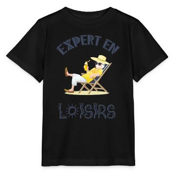 Expert en loisirs - T-shirt bio MINI CREATOR Stanley/Stella Enfant - noir - Devant - Mikhail (115cm)