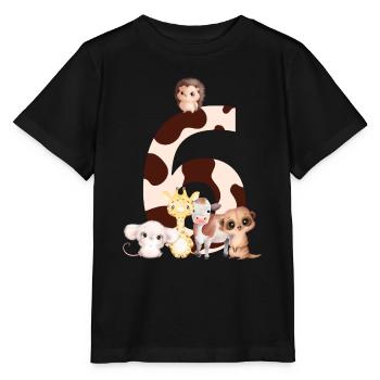 6th Anniversary - Sixth Anniversary Animals - Stanley/Stella MINI CREATOR Kids’ T-Shirt - black - Front - Mikhail (115cm)