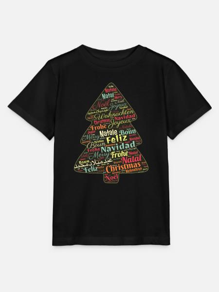 Weihnachtsbaum - Stanley/Stella Kinder T-Shirt MINI CREATOR - Schwarz