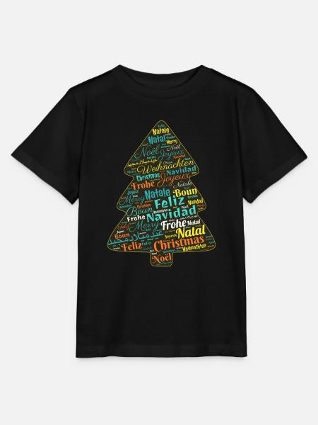 Weihnachtsbaum - Stanley/Stella Kinder T-Shirt MINI CREATOR  - Schwarz