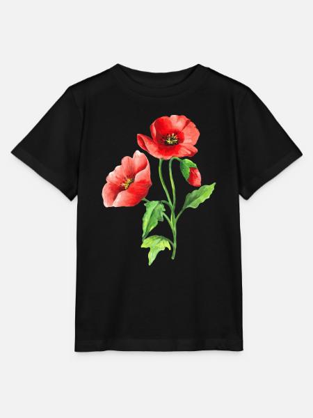 Blumen - Stanley/Stella Kinder T-Shirt MINI CREATOR - Schwarz