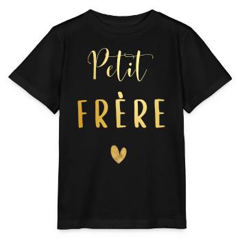 Petit frère - T-shirt bio MINI CREATOR Stanley/Stella Enfant - noir - Devant - Mikhail (115cm)
