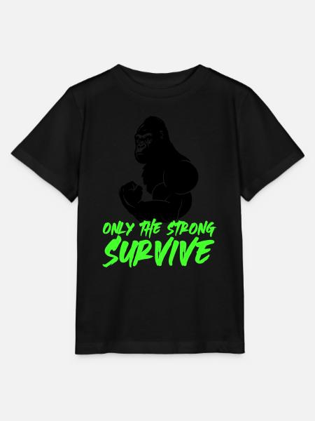 gorilla strong - Stanley/Stella Kinder T-Shirt MINI CREATOR - Schwarz
