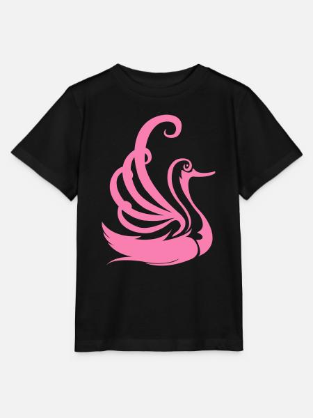 schwan - Stanley/Stella Kinder T-Shirt MINI CREATOR  - Schwarz