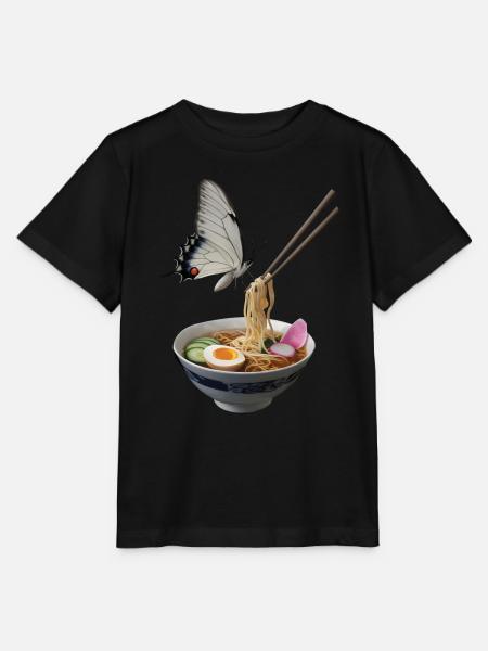 Schmetterling Ramen - Stanley/Stella Kinder T-Shirt MINI CREATOR - Schwarz