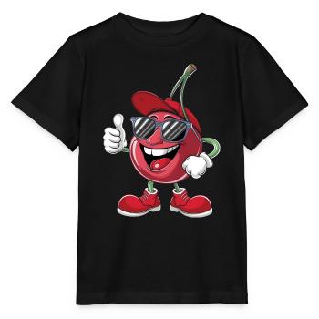 Kirsche - Stanley/Stella Kinder T-Shirt MINI CREATOR  - Schwarz - Vorne - Mikhail (115cm)