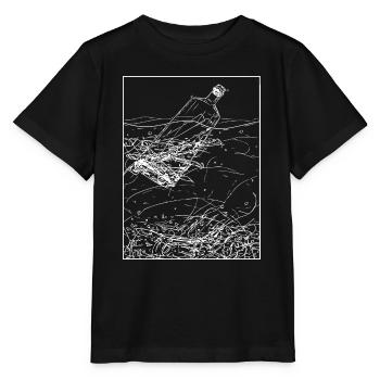 Message dans une bouteille - T-shirt bio MINI CREATOR Stanley/Stella Enfant - noir - Devant - Mikhail (115cm)