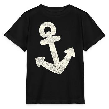 Anker distressed - Stanley/Stella Kinder T-Shirt MINI CREATOR  - Schwarz - Vorne - Mikhail (115cm)