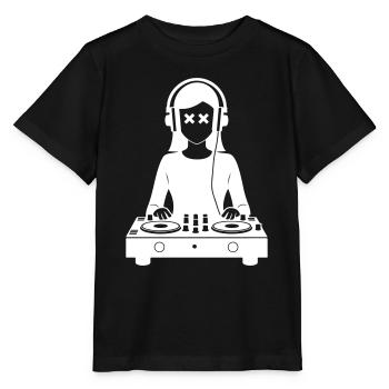 DJ Turntables Festival Frau - Stanley/Stella Kinder T-Shirt MINI CREATOR  - Schwarz - Vorne - Mikhail (115cm)