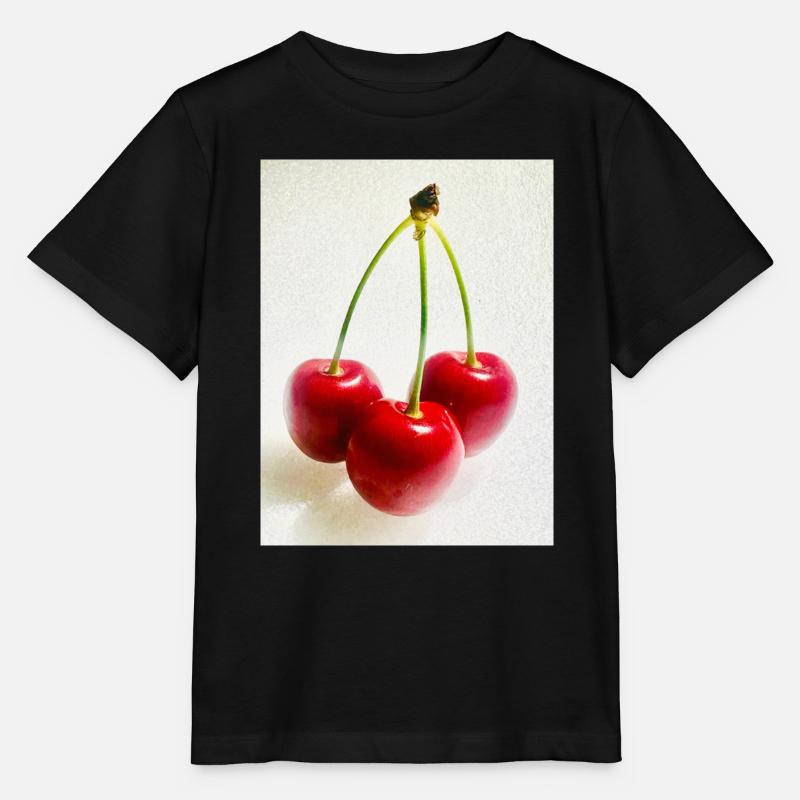 Kirsche - Stanley/Stella Kinder T-Shirt MINI CREATOR  - Schwarz