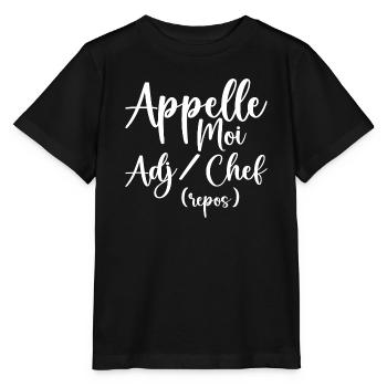 Appelle Moi Adjudant Chef - T-shirt bio MINI CREATOR Stanley/Stella Enfant - noir - Devant - Mikhail (115cm)