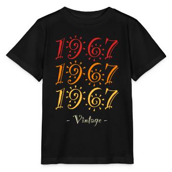 Jahrgang 1967 - Stanley/Stella Kinder T-Shirt MINI CREATOR  - Schwarz - Vorne - Mikhail (115cm)