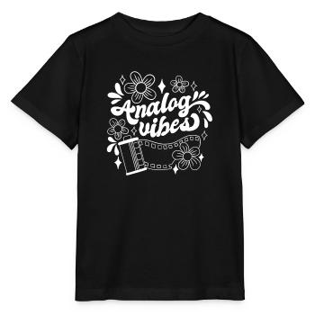 Retro Photographer Vintage Analog Vibes - Stanley/Stella Kinder T-Shirt MINI CREATOR  - Schwarz - Vorne - Mikhail (115cm)