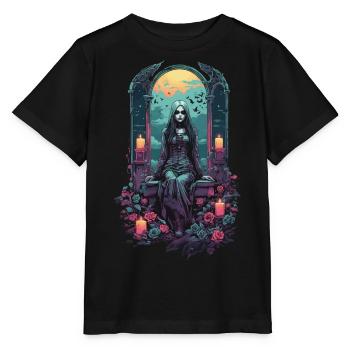 Occult Gothic Witch Magical Gloomy Halloween - Stanley/Stella MINI CREATOR Kids’ T-Shirt - black - Front - Mikhail (115cm)